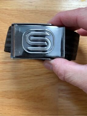 Snug industries streetwear raver black vinyl web belt like Illig snug decal